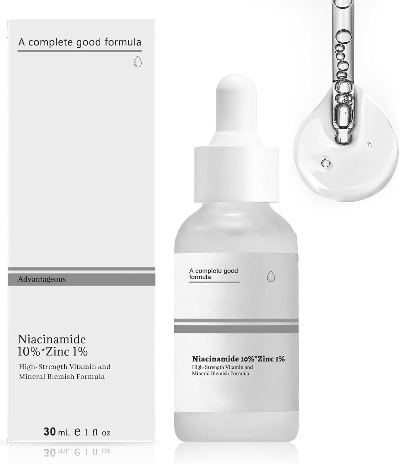 Sérum Niacinamida 10% + Zinc 1% - Reduce Poros y Piel Opaca - 30 ml