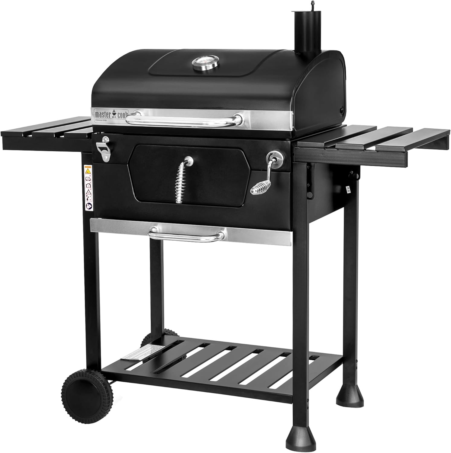 MasterCook Barbacoa de Carbón con Cesta Regulable, Doble Parrilla y Termómetro: Review Completa