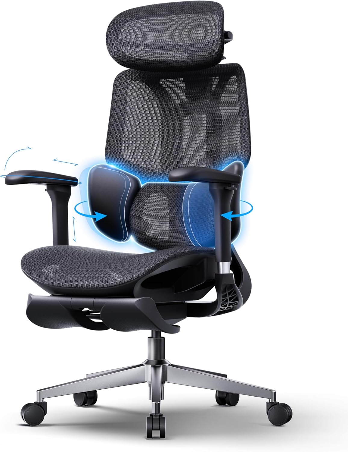 Hbada E3 Air 2026 Edition Silla Ergonómica con Soporte Lumbar 3 Zonas y Ajuste Automático de Peso